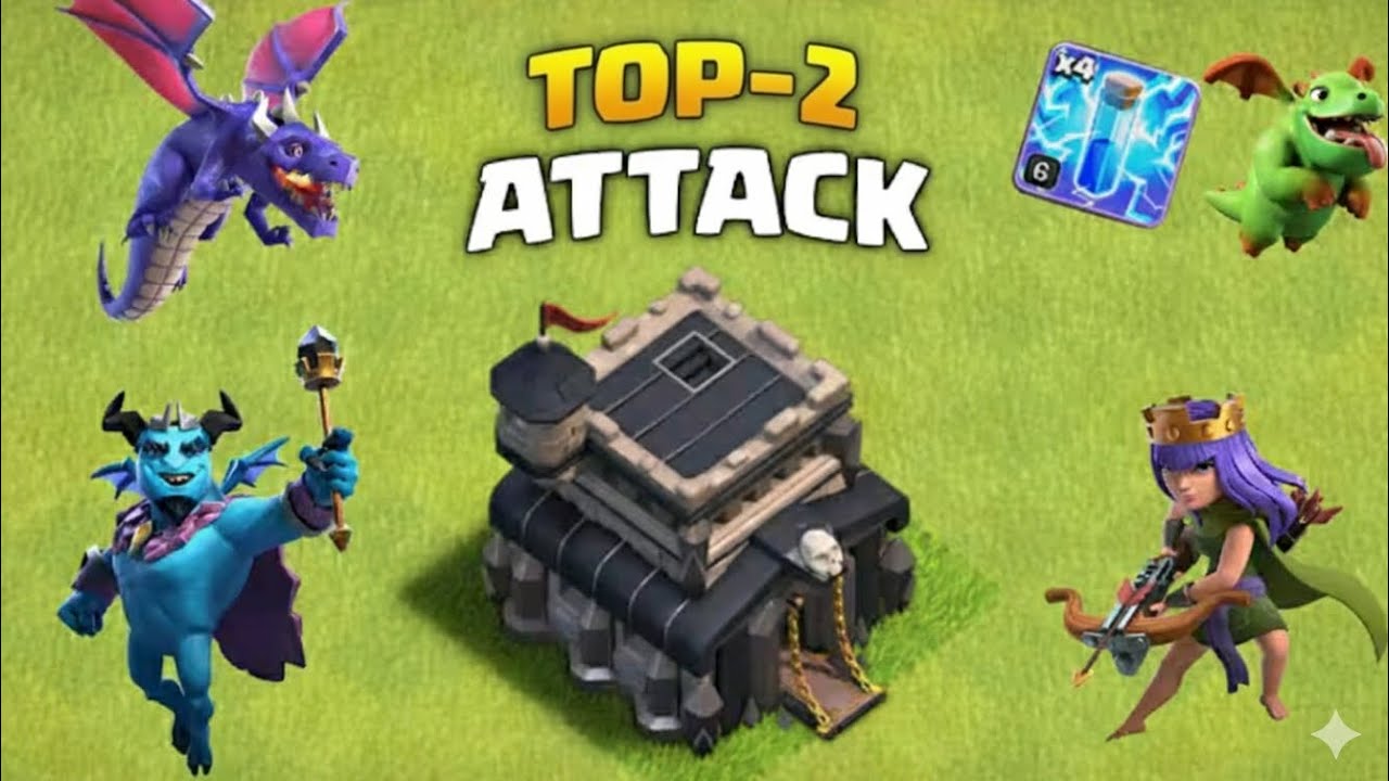 Top -2 attacks Of townhall 9.#11yearold #clashofclan#viralvideo.