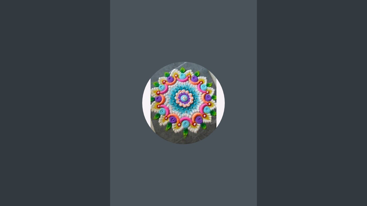 simple and satisfying rangoli design is live