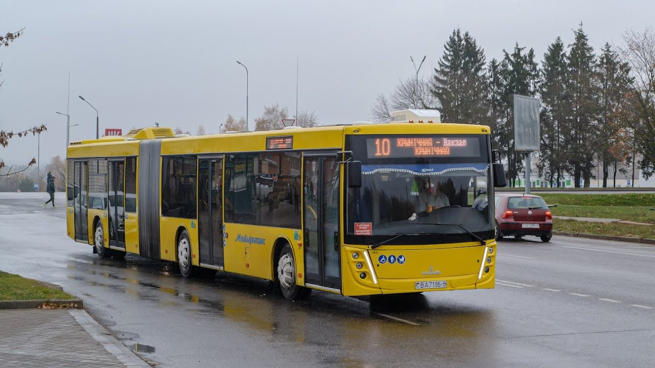 Новинка! Молодечно. Поездка в новом автобусе МАЗ-216.047, Г/№ BA 7195-5, маршрут №2 (21.09.2024)