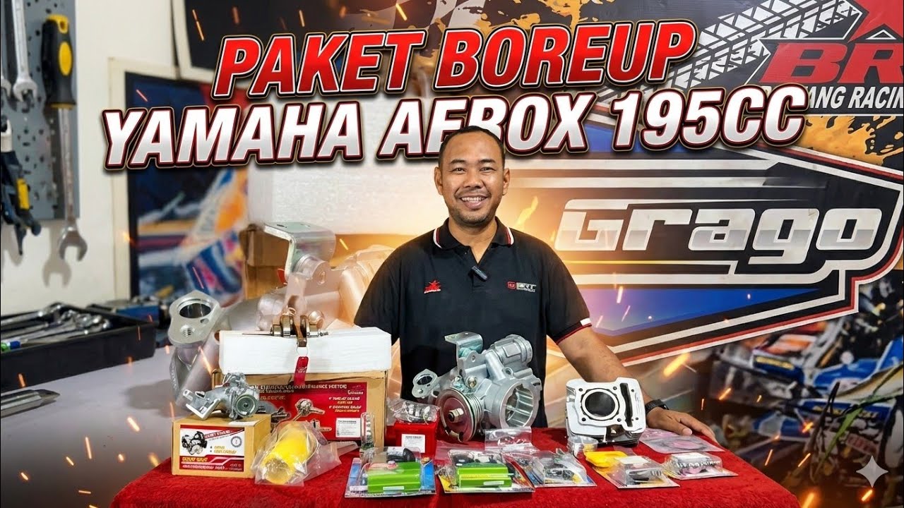 PERDANA PAKET BOREUP AEROX ALPHA 195CC BY EKO GARAGE MEDAN