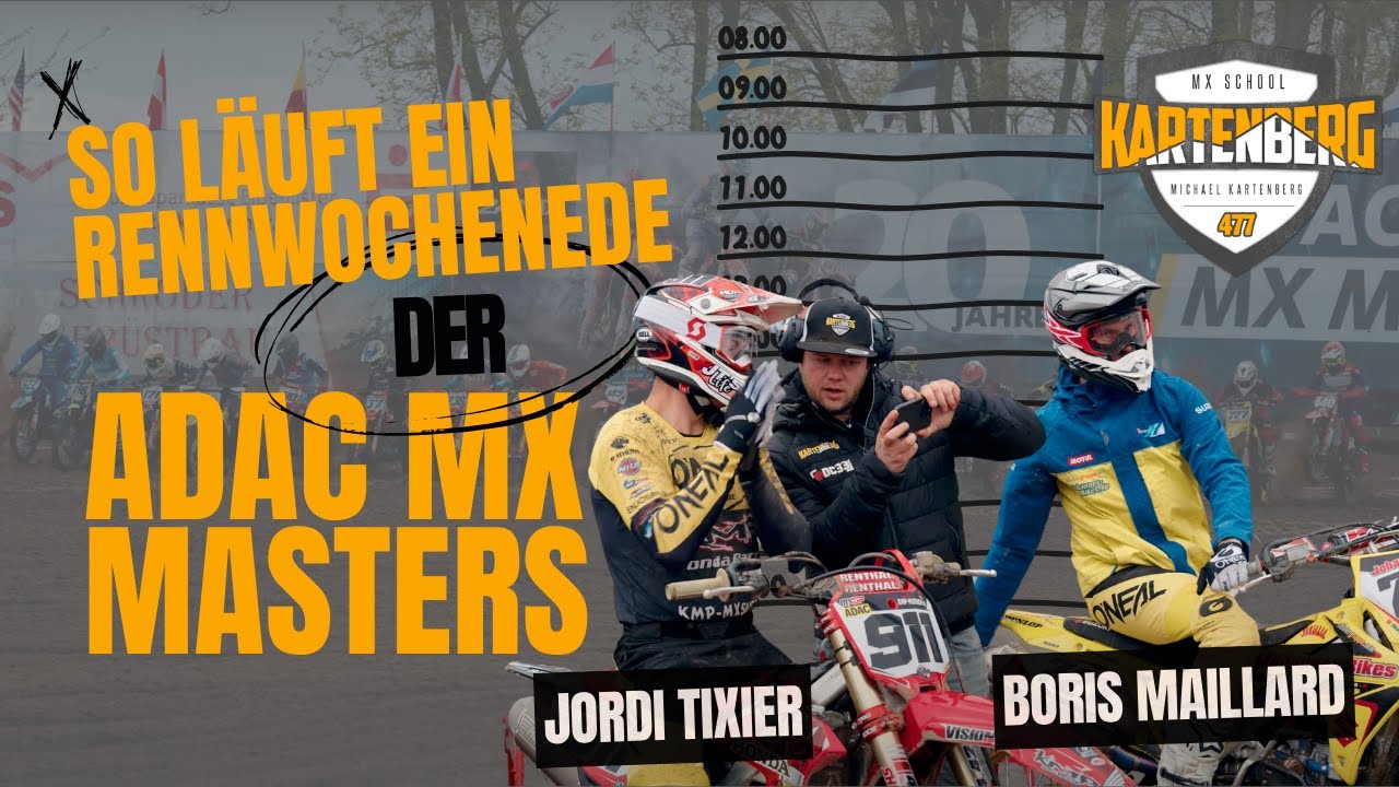 Tagesablauf eines Fahrers bei den ADAC MxMasters🚨 in Drehna - mit Jordi Tixier und Boris Maillard