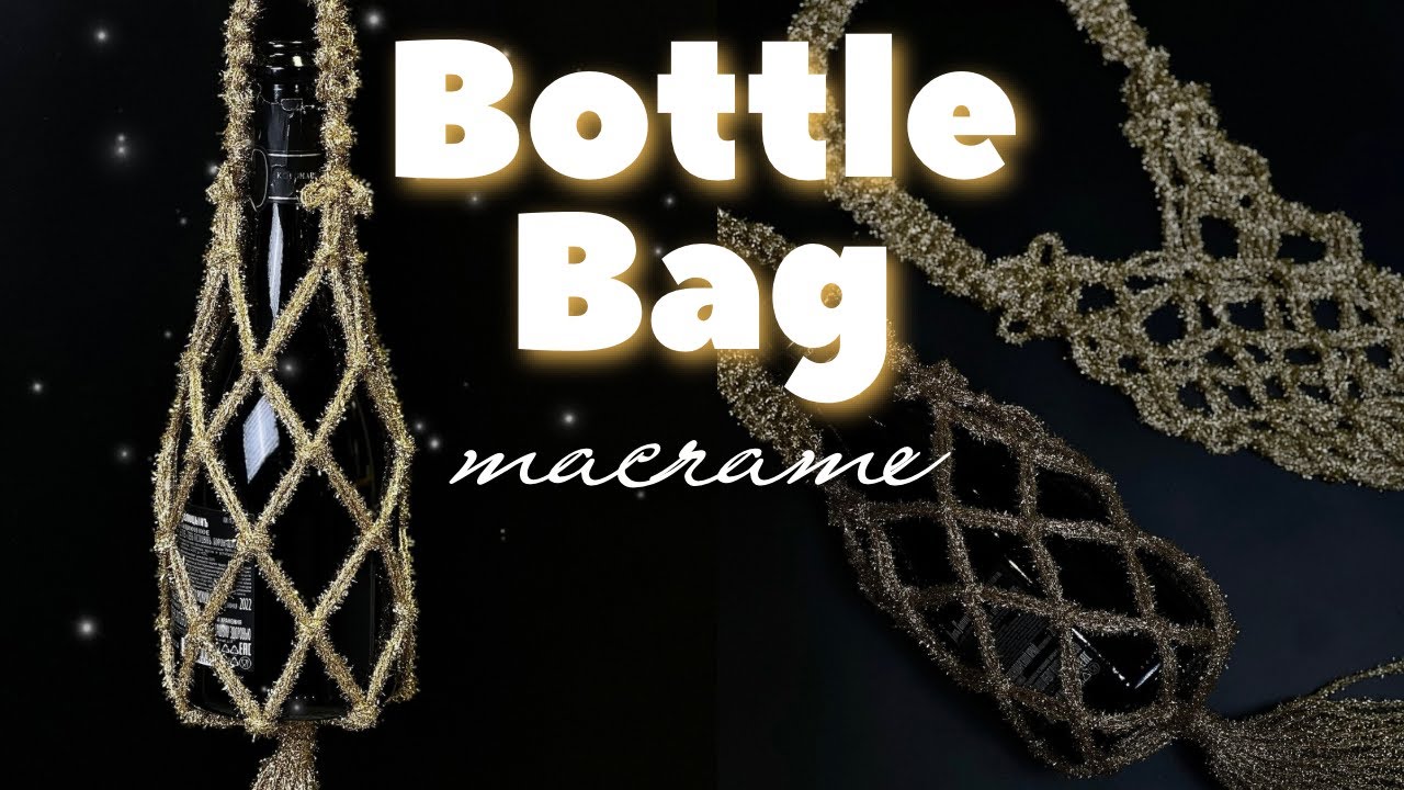 Macramé Bottle Bag Tutorial | DIY Gift Idea