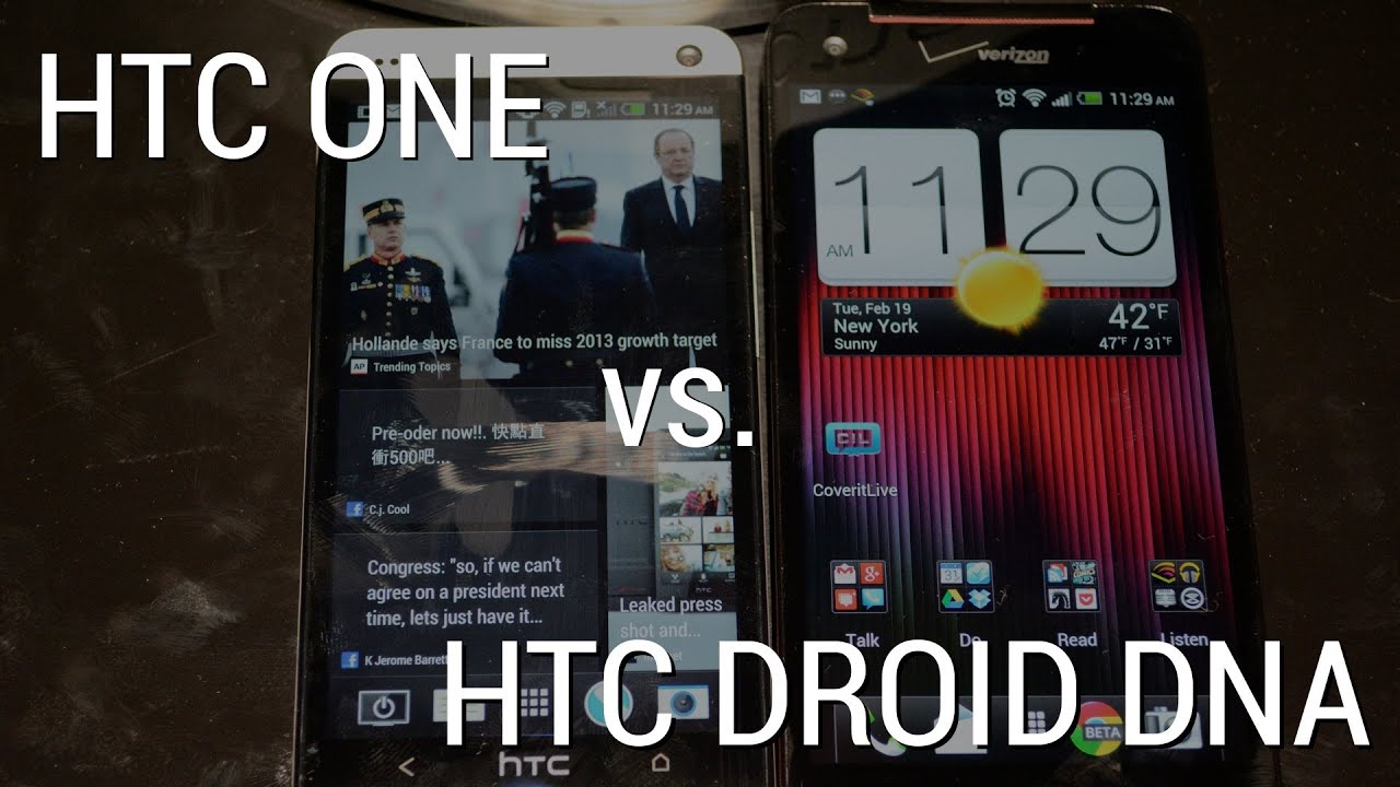 HTC One vs HTC Droid DNA!