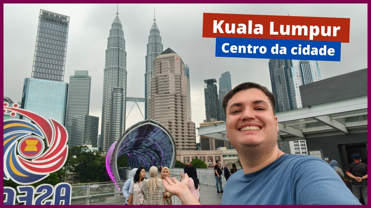 TURISTANDO EM KUALA LUMPUR | Ponte Saloma Link, PetronasTowers e Show das águas no KLCC Park!