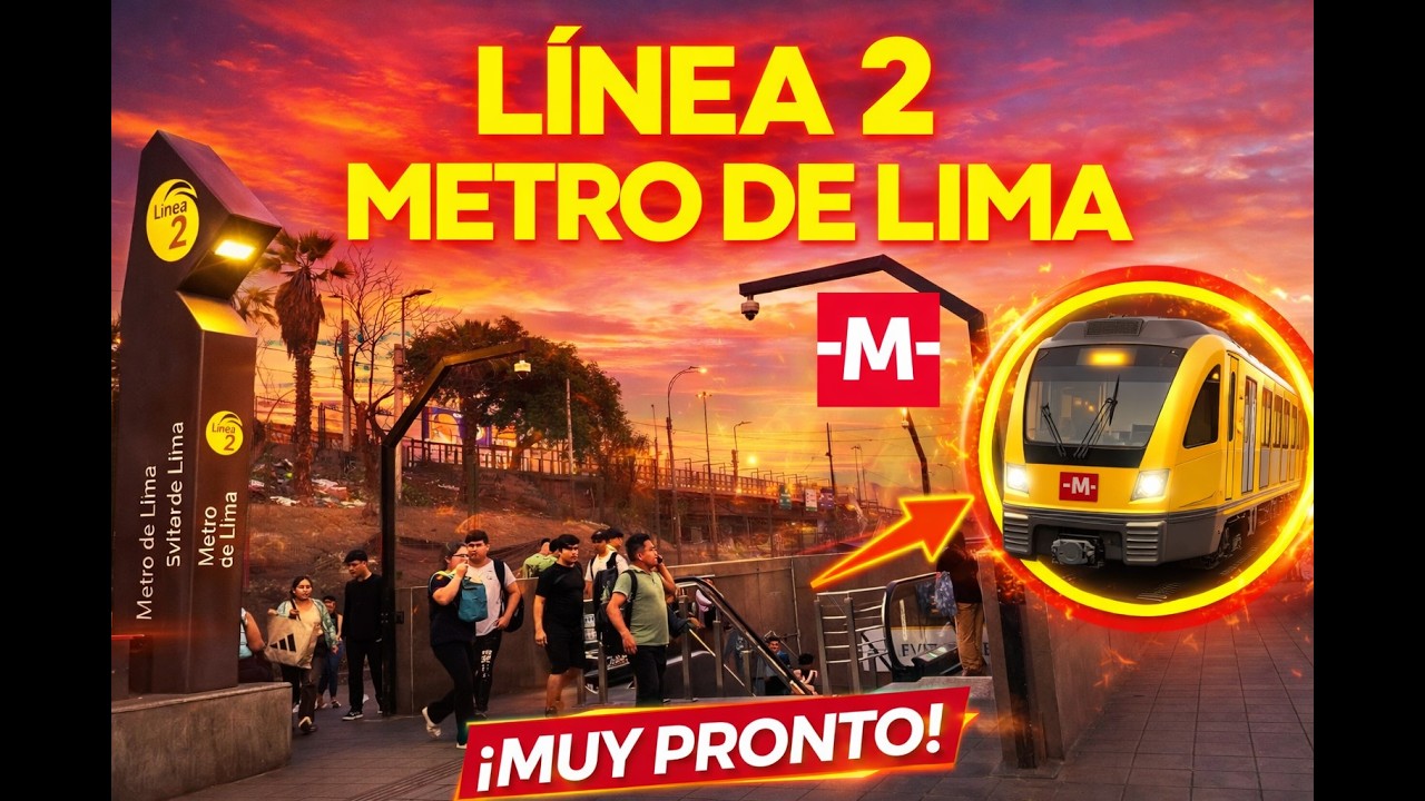 Asi luce la LINEA 2 DEL METRO DE LIMA - 2026