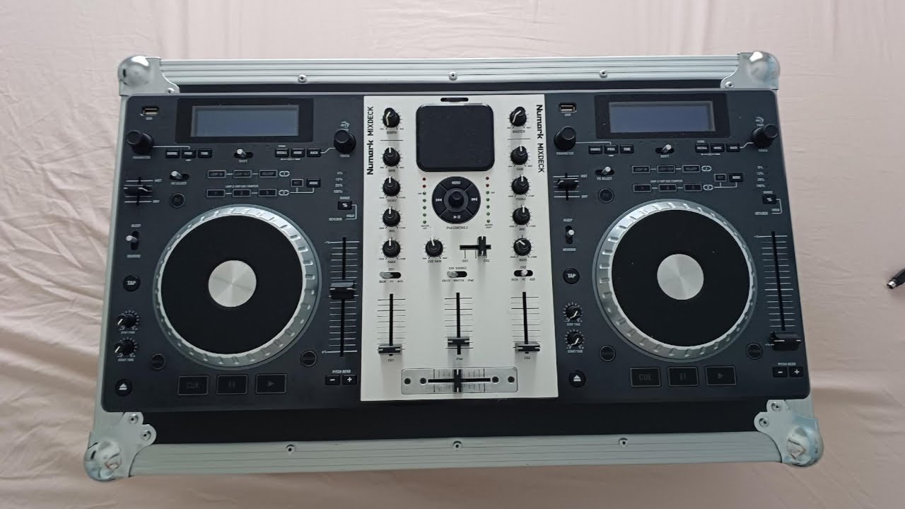 Numark Mixdeck - teste de som, botões, faders, knobs, fone.
