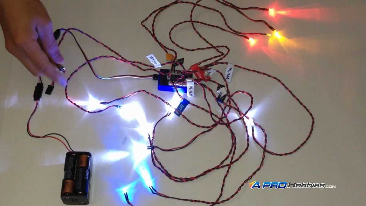 12 LED Flashing Light System for RC Cars / Trucks / Robotics / Hobby Projects