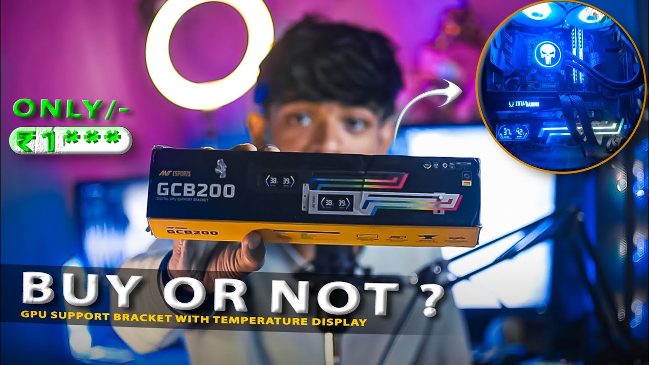 Ant ësport GCB200 Product | Digital GPU Supports Braket Argb and Temperature Display 