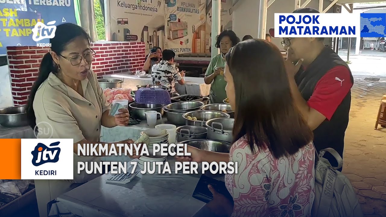 KEDIRI - Nikmatnya Pecel Punten 7 Juta Per Porsi