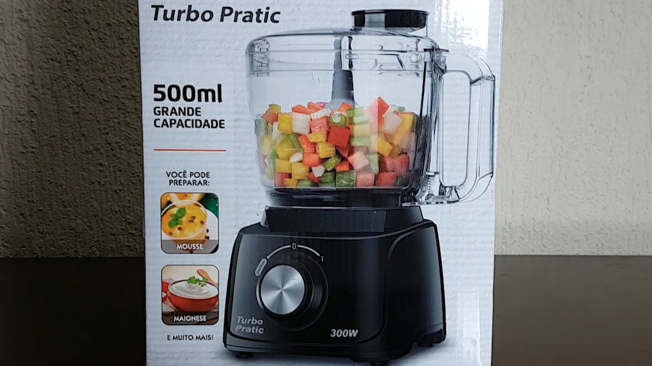 Mondial Turbo Pratic Mini Processador Alimentos MP-16-B Unboxing Higienização Como usar Eu testei!