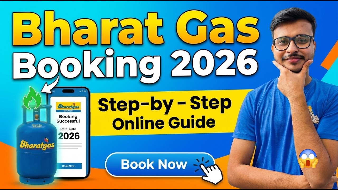 Bharat Gas Booking Kaise Kare Mobile Se 2026 | Bharat Gas Cylinder Online Book Kaise Kare | LPG Gas