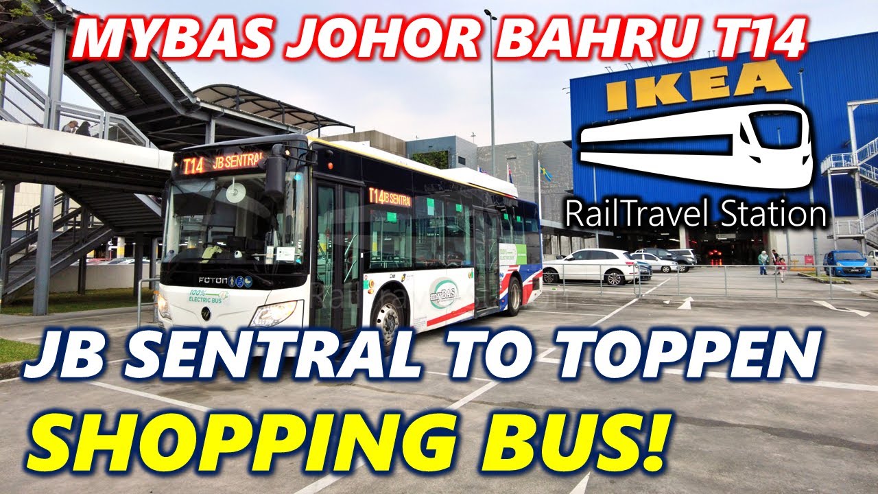 NEW MYBAS JOHOR BAHRU TO TOPPEN! 🇲🇾🚌 myBAS Johor Bahru Bus T14 JB Sentral→AEON, Toppen & IKEA Tebrau