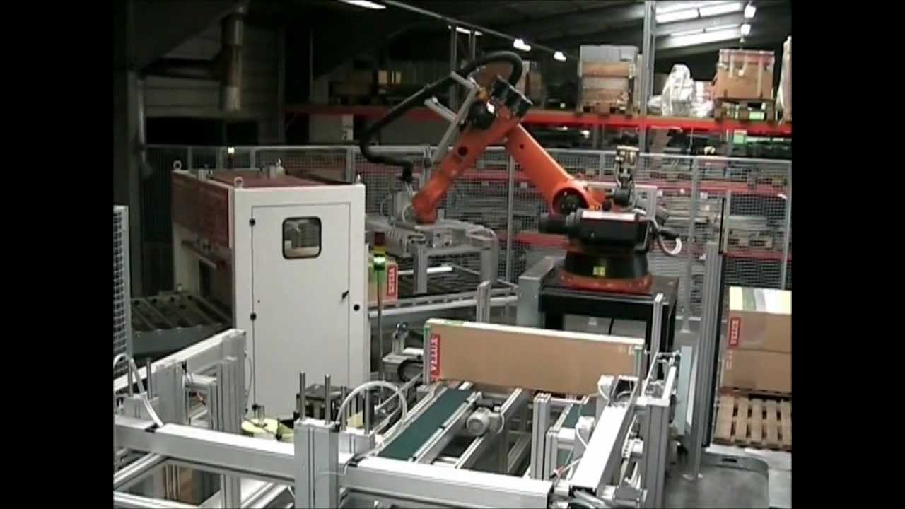 Palettieren mit dem Knickarmroboter | KÄPPNER Verpackungsmaschinen