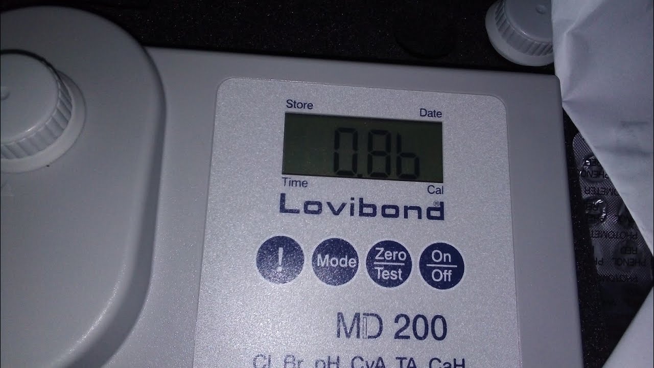 LOVIBOND MD200 ТЕСТИРОВАНИЕ ХЛОРА