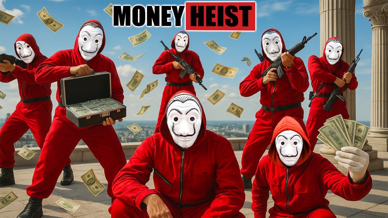 PARKOUR VS MONEY HEIST:Police chase, surround & arrest Bad Guy for murder & robbery Money | Epic POV