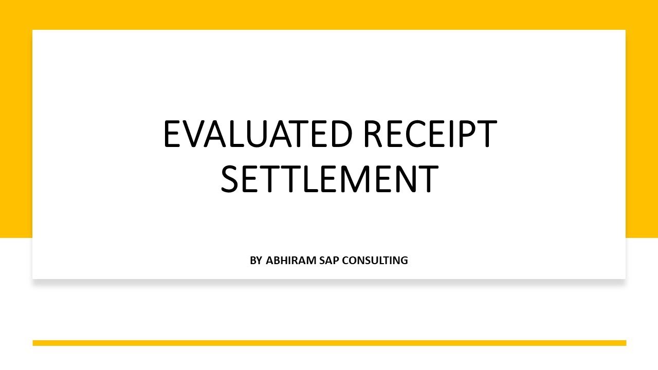 Automate MIRO via Evaluated Receipt Settlement in S4HANA - AC SAP Consulting