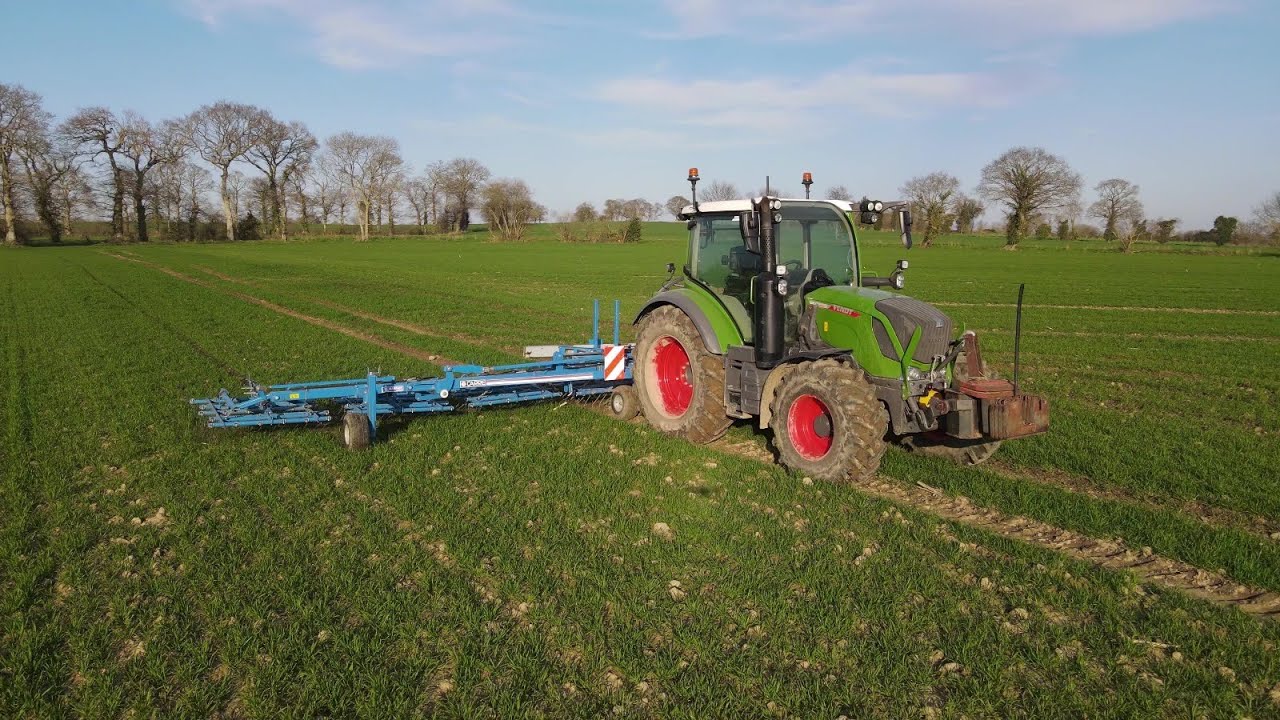 Herse étrille 2025 GAEC Morin, Fendt 314,Drone