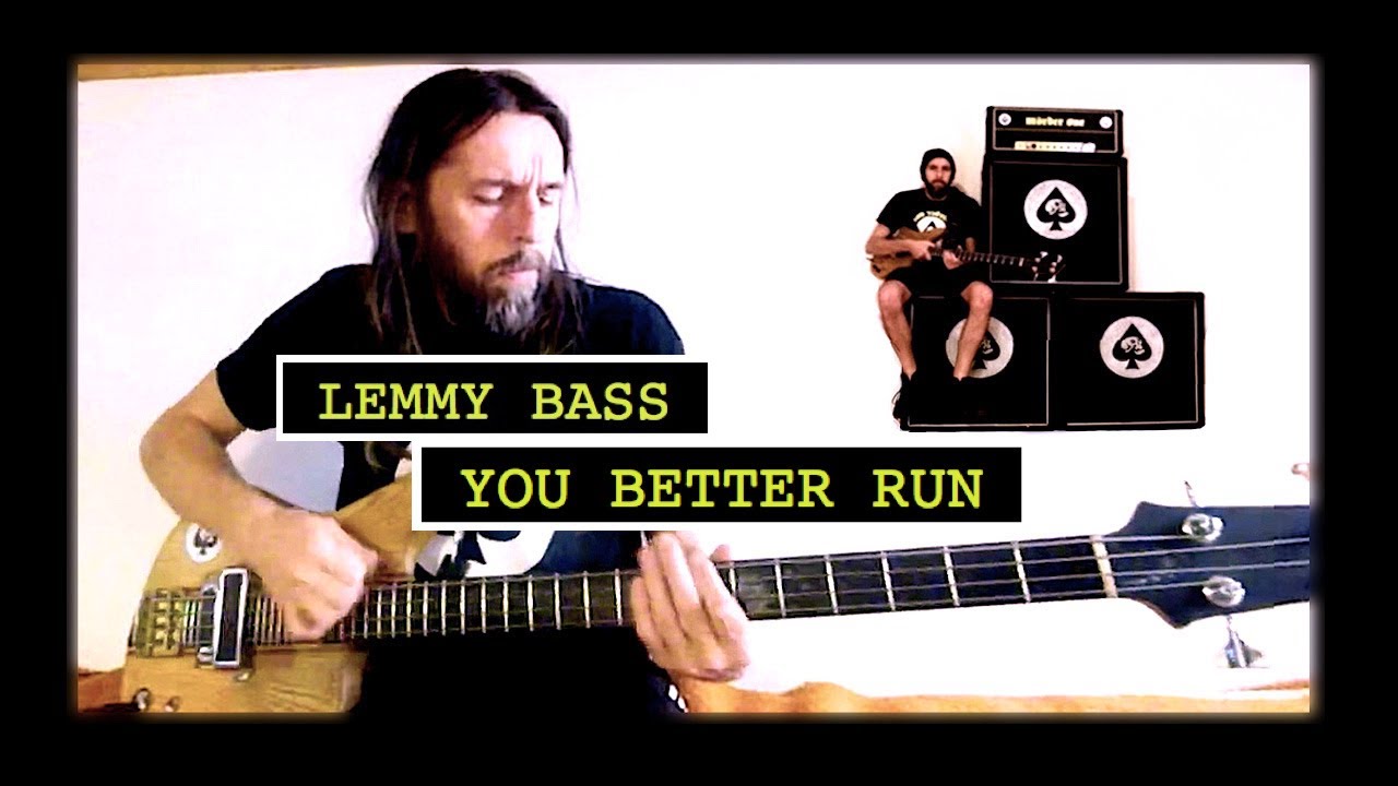 YOU BETTER RUN - LEMMY BASS RIFF & LYRICS - MOTORHEAD COVER