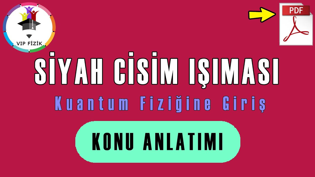 Siyah Cisim Işıması Konu Anlatımı | Kuantum Fiziği | PDF | AYT Fizik