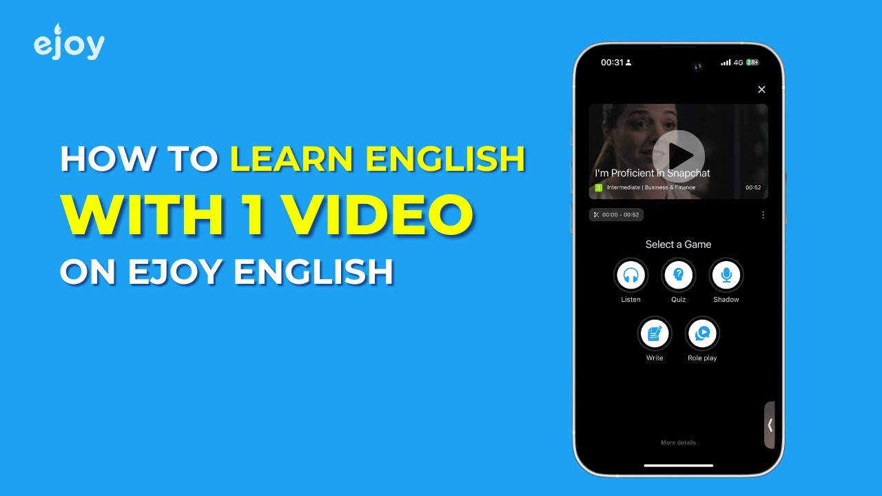 Learn English Effectively with Just One Video | eJOY App