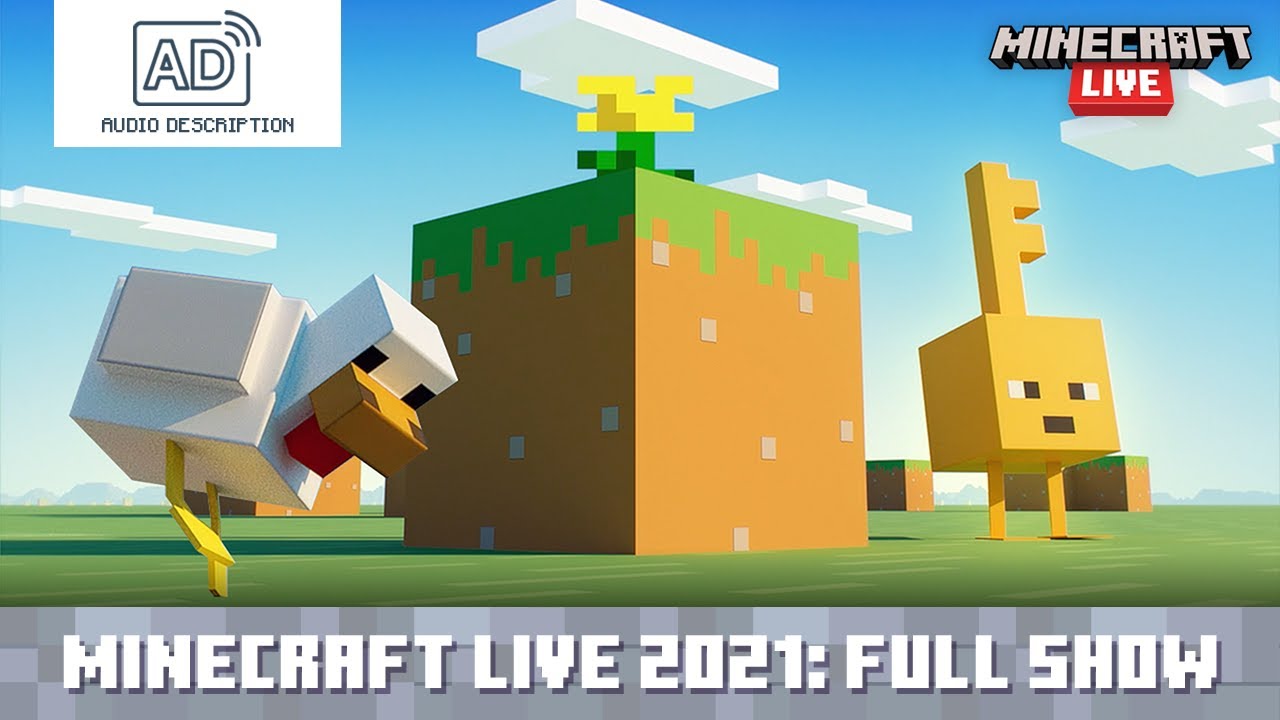 [AUDIO DESCRIPTION] Minecraft Live 2021