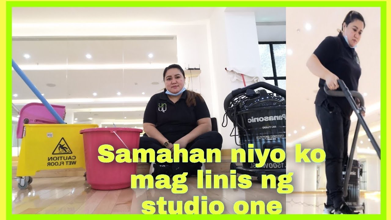 OFW CLEANER IN SAUDI ARABIA/LINIS SERYE/TARA MAGLINIS TAYO NG STUDIO ONE NG GYM😊