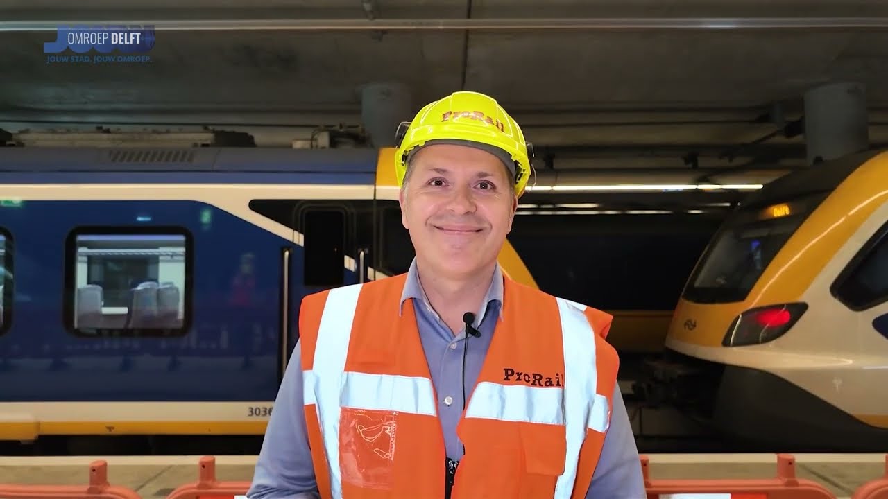 Prorail legt laatste hand aan nieuwe sporen station Delft