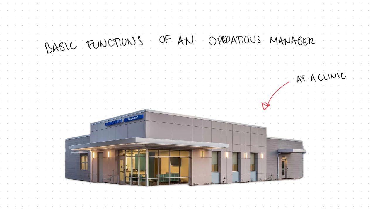 Basic Functions of a clinic operations manager.