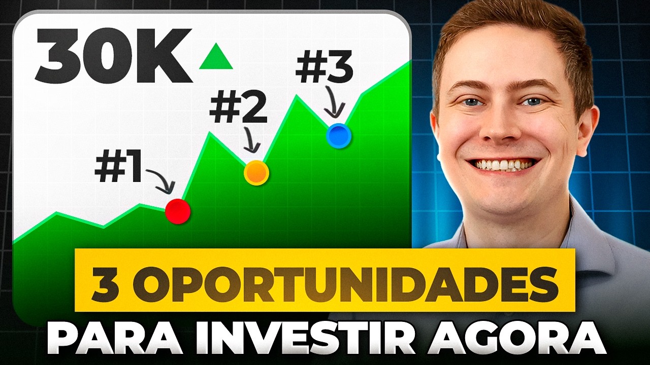 3 INVESTIMENTOS PARA FAZER AGORA!