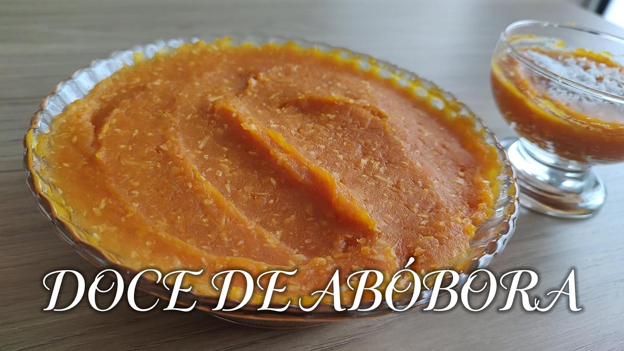 DOCE DE ABÓBORA COM COCO   RÁPIDO E FÁCIL DE FAZER