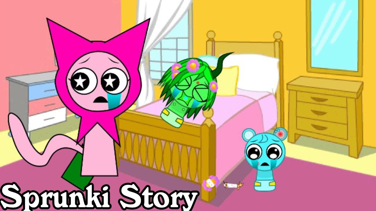 Sprunki Story Baby Sky Fighting With Baby Vineria and Pinki Jevin