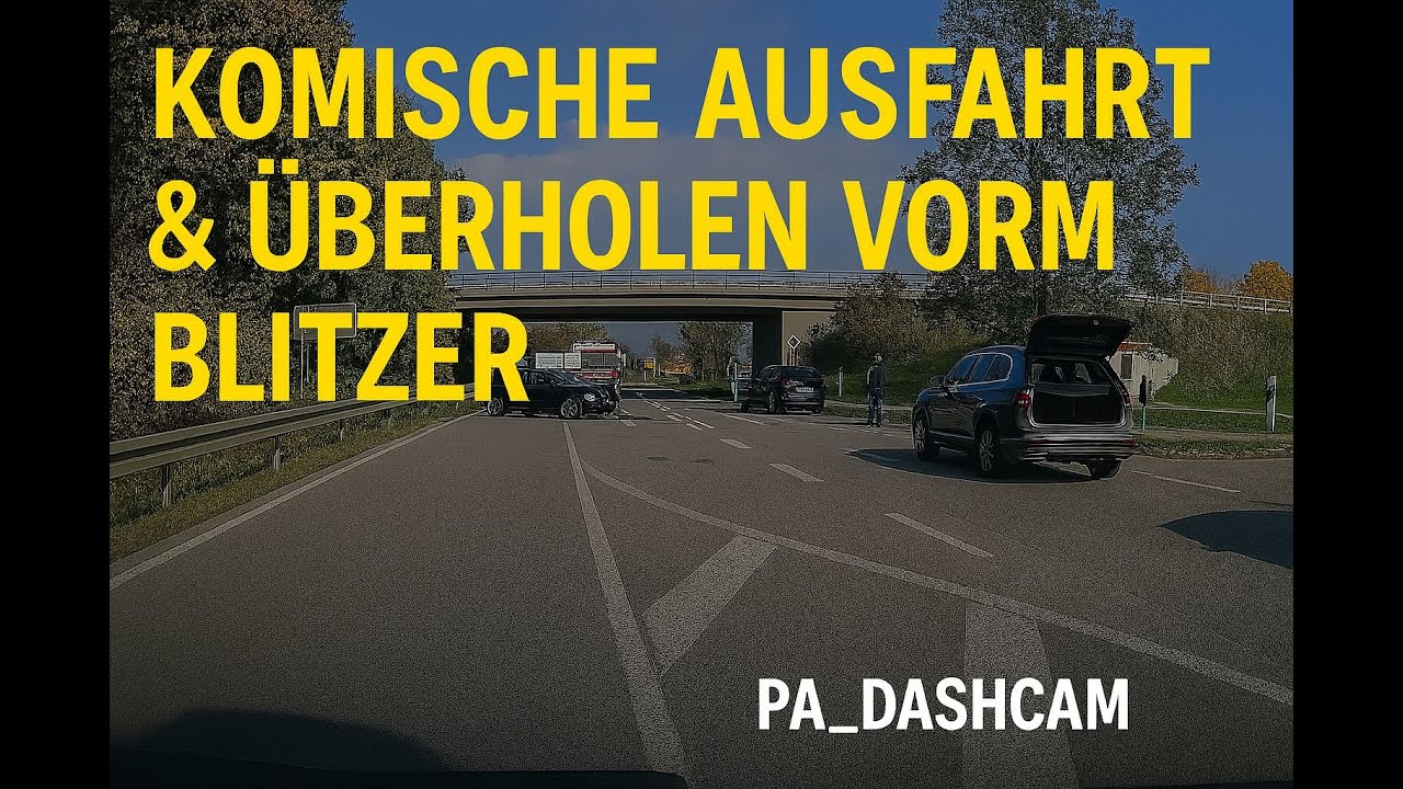 Komische Ausfahrt & überholen vor Blitzer | PA_DASHCAM | Folge 19 #dashcam #dashcamgermany