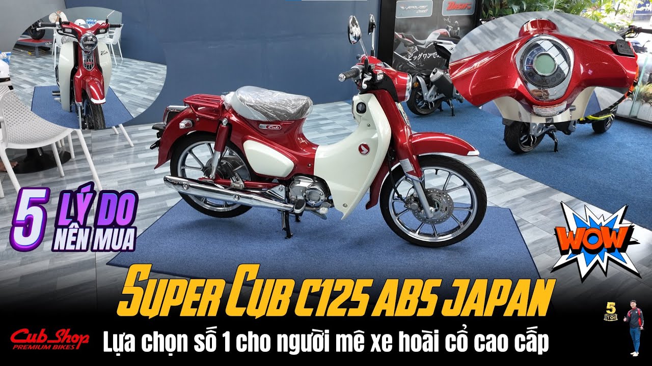5 lý do nên mua Super Cub C125 ABS màu ĐỎ Japan ▶Lựa chọn số 1 cho người mê xe hoài cổ cao cấp🔴TOP 5