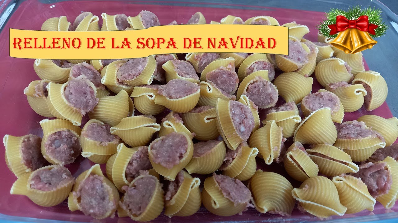 Como preparar el Relleno de la Sopa de Navidad/ Rellenar sopa de galets
