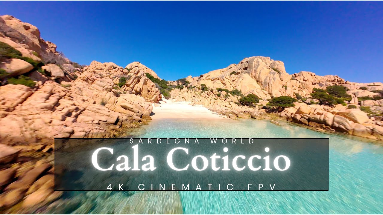 Cala Coticcio - Isola di Caprera[ 4K Cinematic Fpv ] Sardegna World by drone