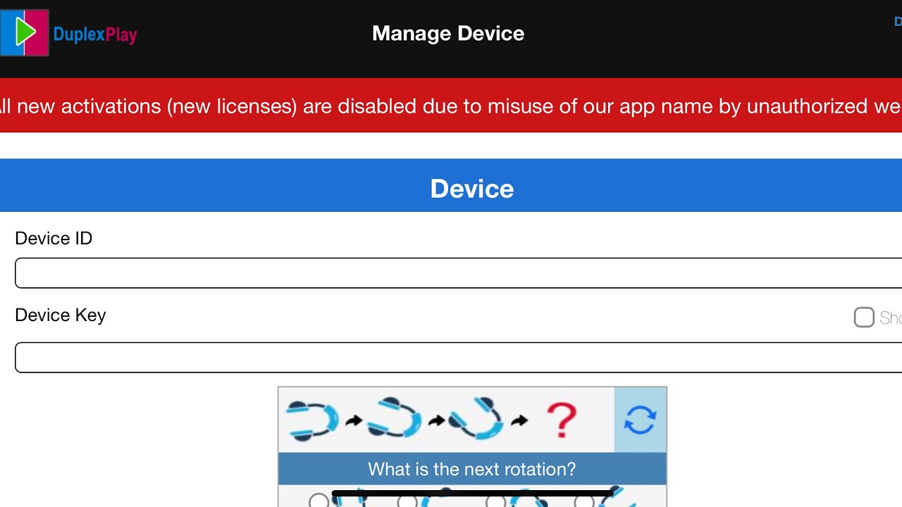 How to activate duplex play or renew subscription