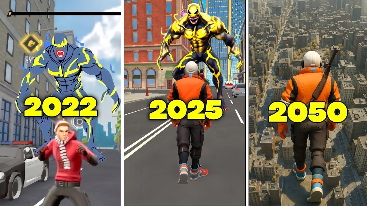 SPIDER FIGHTER 3 IN 2022 VS 2025 VS 2050?😱