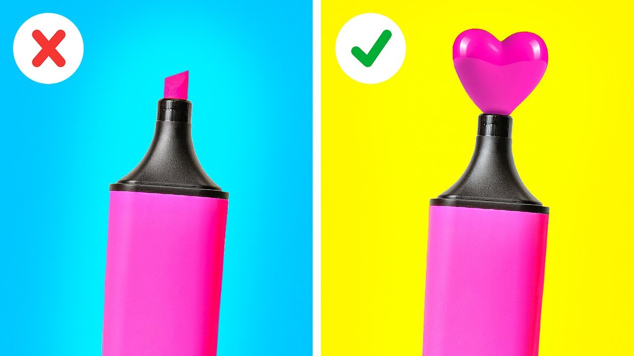 AWESOME DIY SCHOOL HACKS || Easy Crafts and Hacks For Back To School! by 123 GO! LIVE