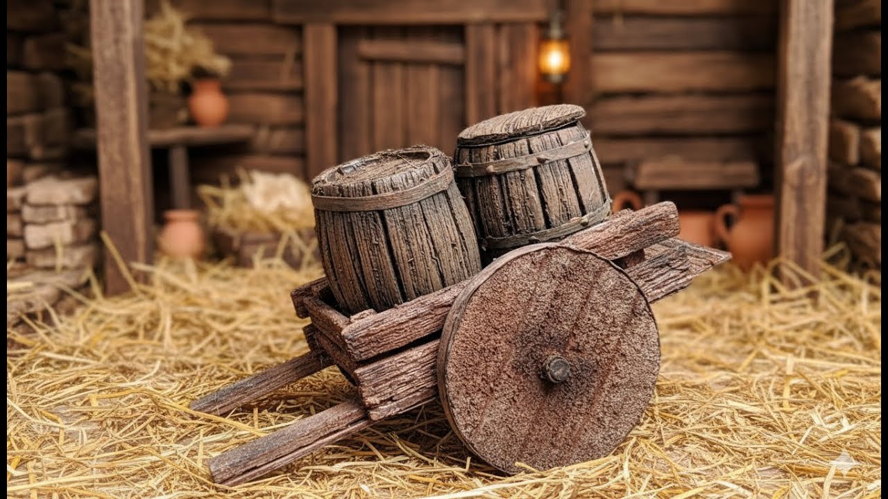 Cómo hacer MINIATURA FÁCIL y ECONOMICA para Pesebre Belén o Maquetas