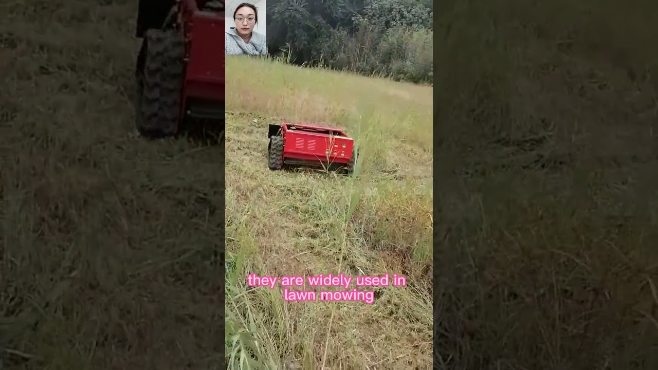 200 meters long distance control walking speed 0~6Km/h remote operated robot lawn mower for hills