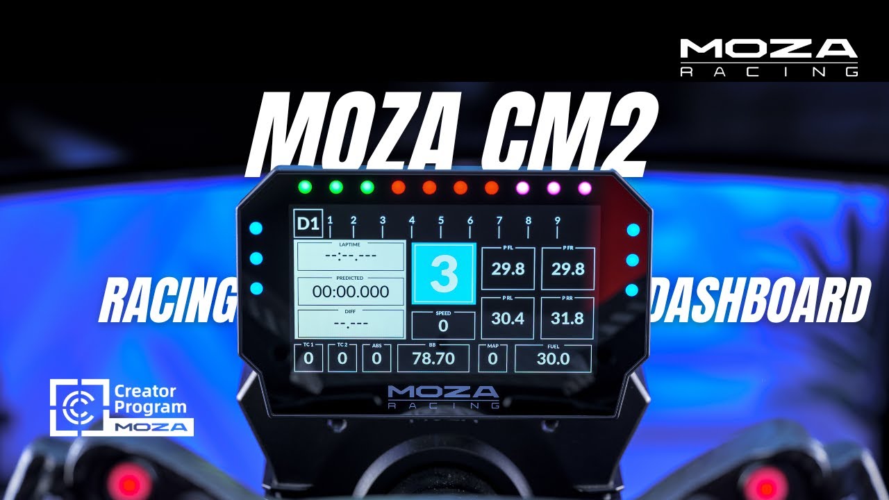 Meet the new MOZA CM2 HD Racing Dash