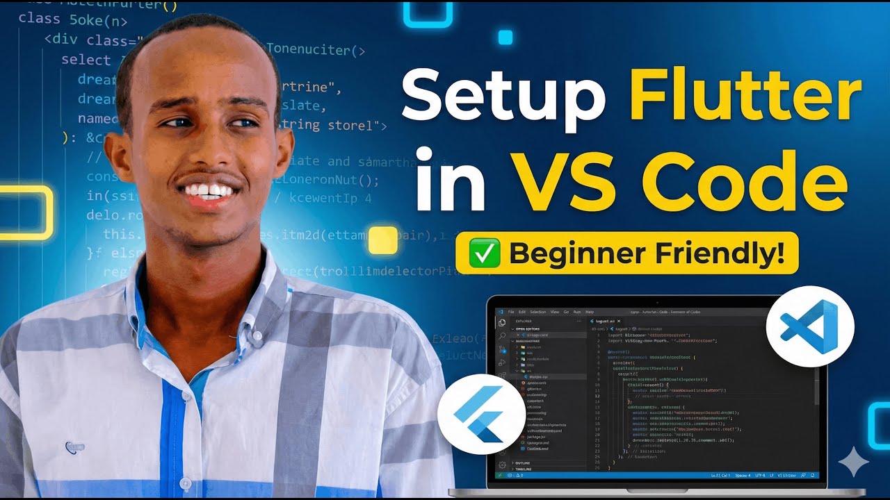 Setup Flutter in VS Code (Windows 11) | Complete Step-by-Step Guide 🔥