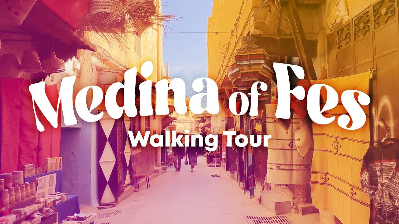 🇲🇦 Walking tour in Medina of Fes, Morocco | Chouara Tannery, University of al-Qarawiyyin