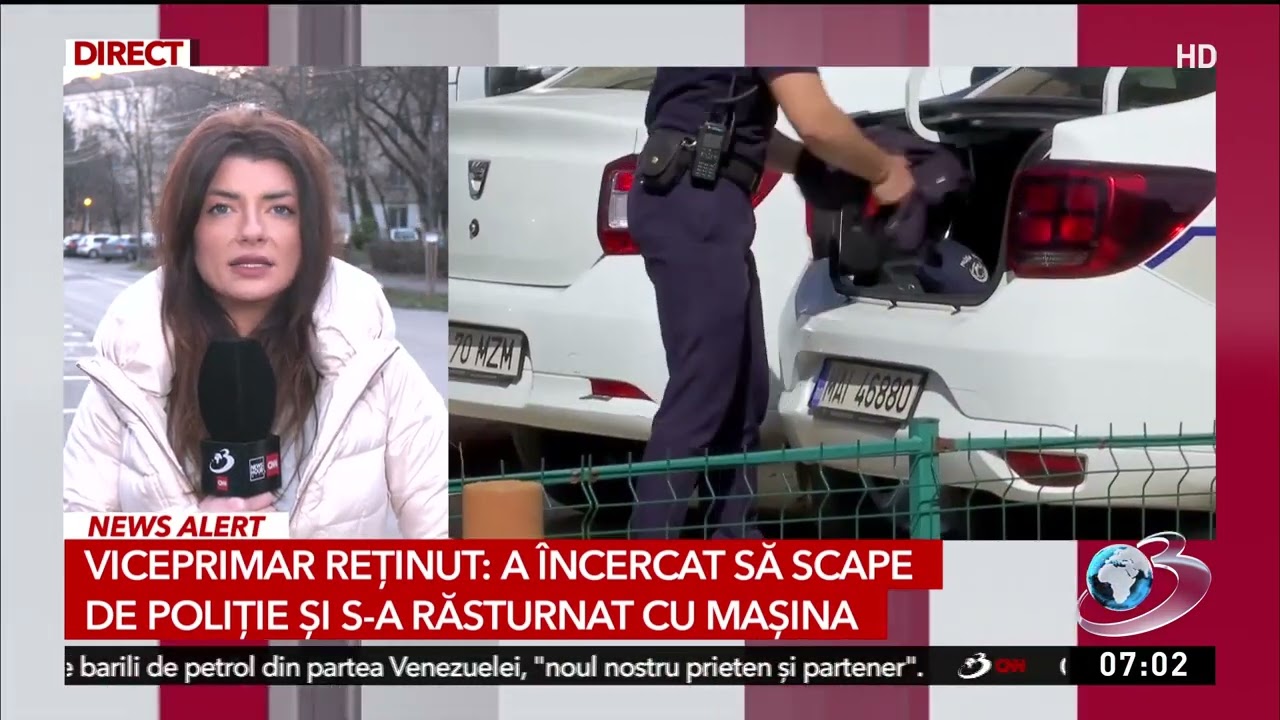 Un viceprimar din Mureş, reținut după ce s-a răsturnat cu mașina și a refuzat prelevarea de probe
