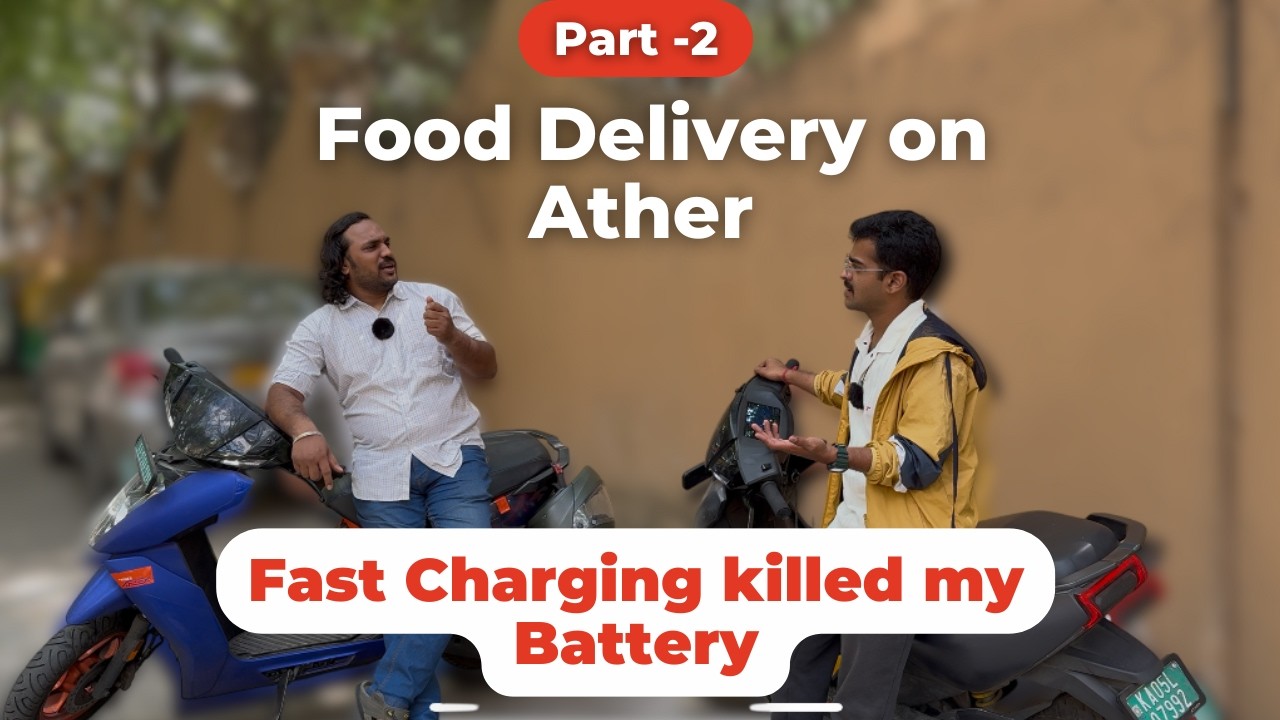 Never Fast Charge your Ather? I Quit my Job for Food delivery | Ather 450X, Ather Apex | Part  2