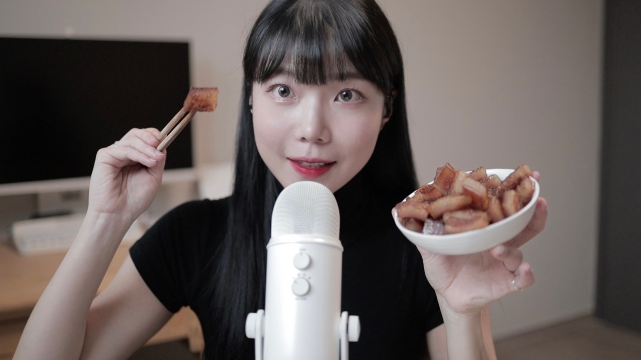 [ASMR] 쫜득한 돼지껍데기 먹으면서 식닥관리 다이어트 등등 이야기해요 | 키토식단, 저탄고지 등