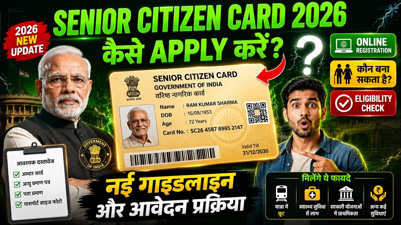Senior Citizen Card Apply Online 2026 👴 | घर बैठे Senior Citizen ID Card कैसे बनाएं?
