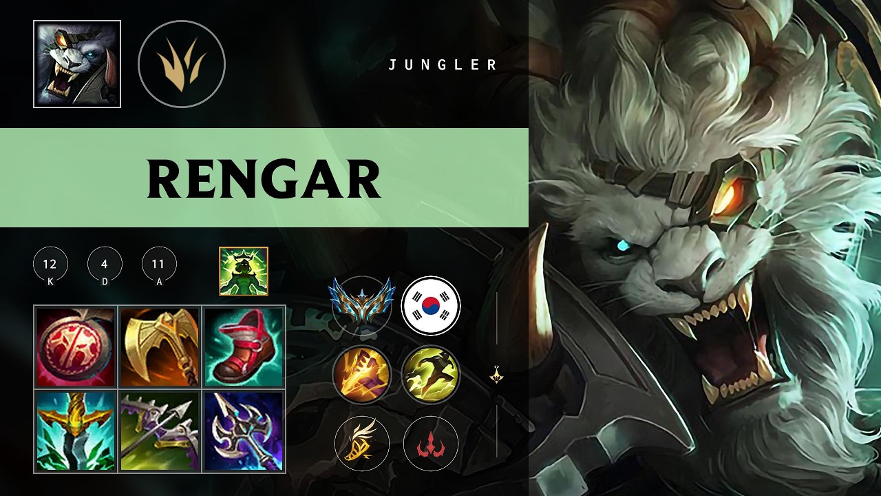 Rengar Jungle vs Lee Sin (IG Wei) - KR Challenger Patch 26.10