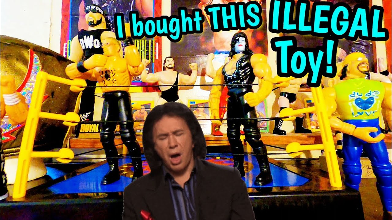 ILLEGAL Vintage KNOCKOFF/BOOTLEG Wrestling Action Figure PLAYSET