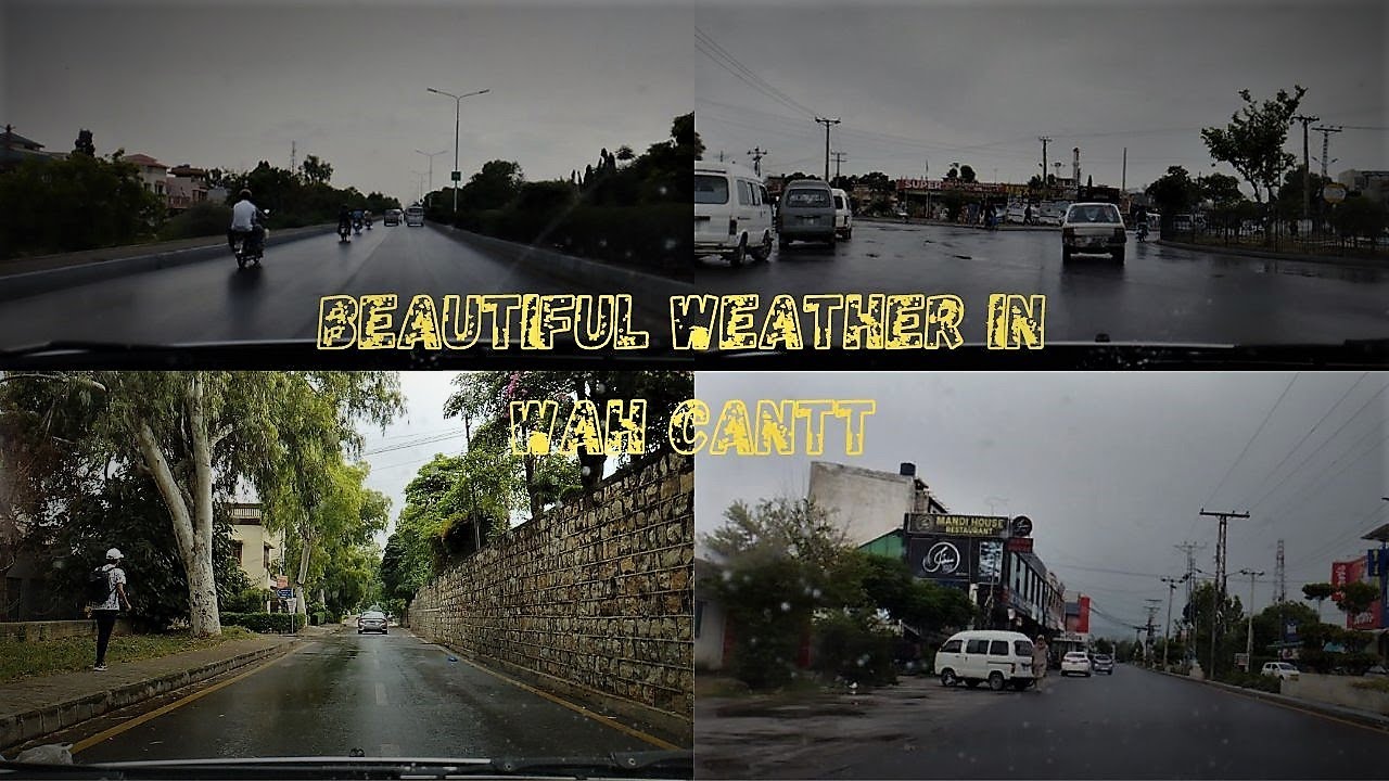 Drizzling Rain & Wah Cantt Drive Vlog || Beautiful Weather of Wah Cantt | 29-05-2023.